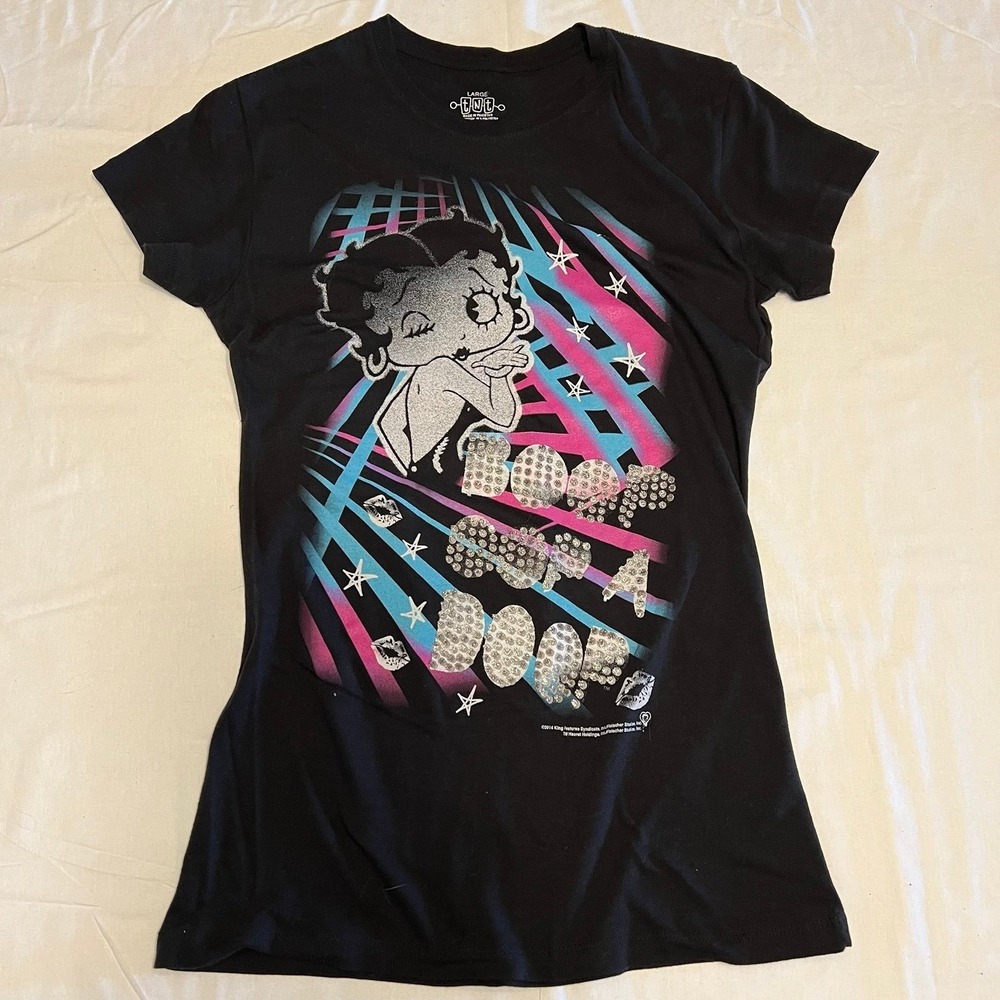 TNT Betty Boop Glitter T-shirt Large (2515)